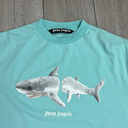 Palm Angels Shark T-Shirt - Baby Blue