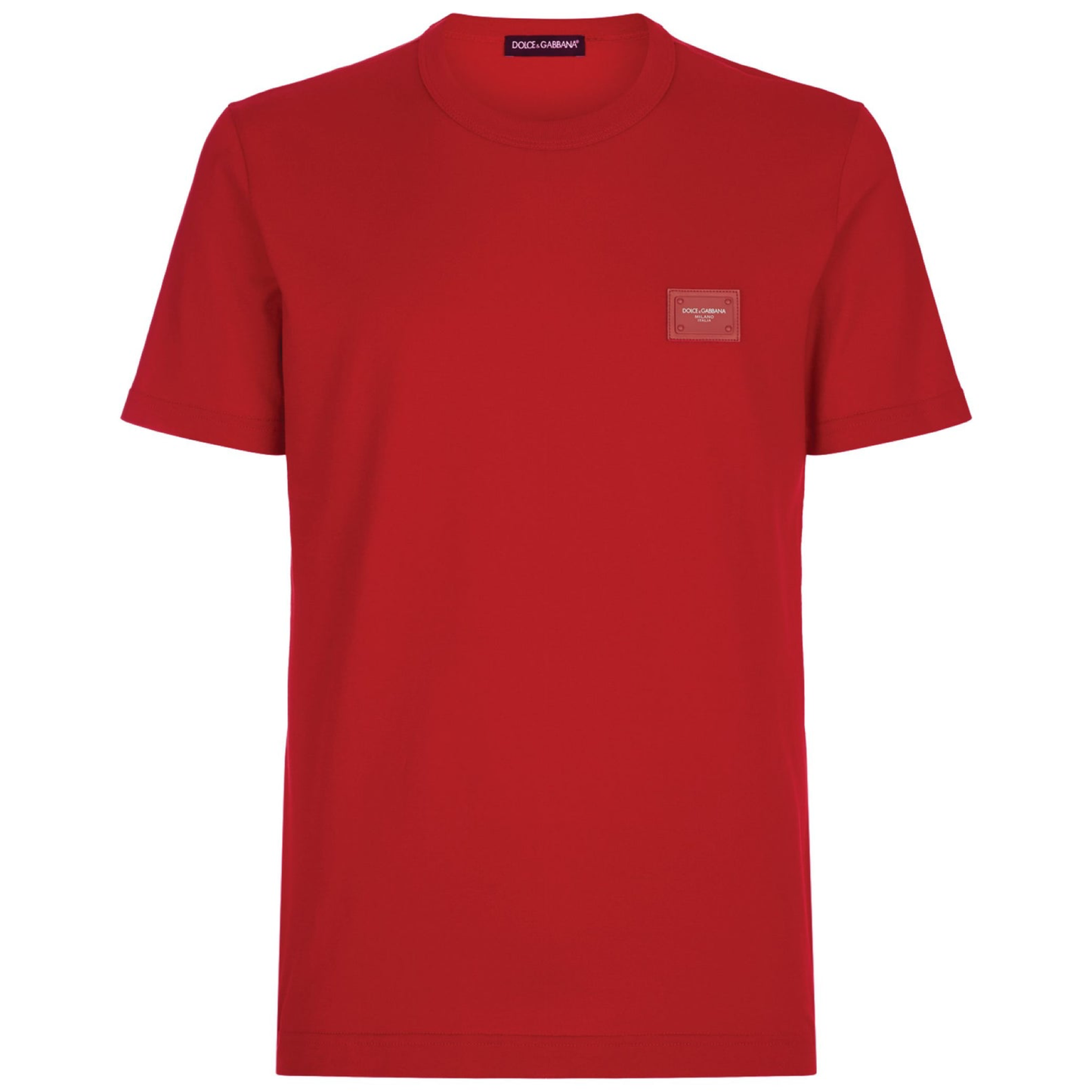Dolce & Gabbana Red Plaque Tee