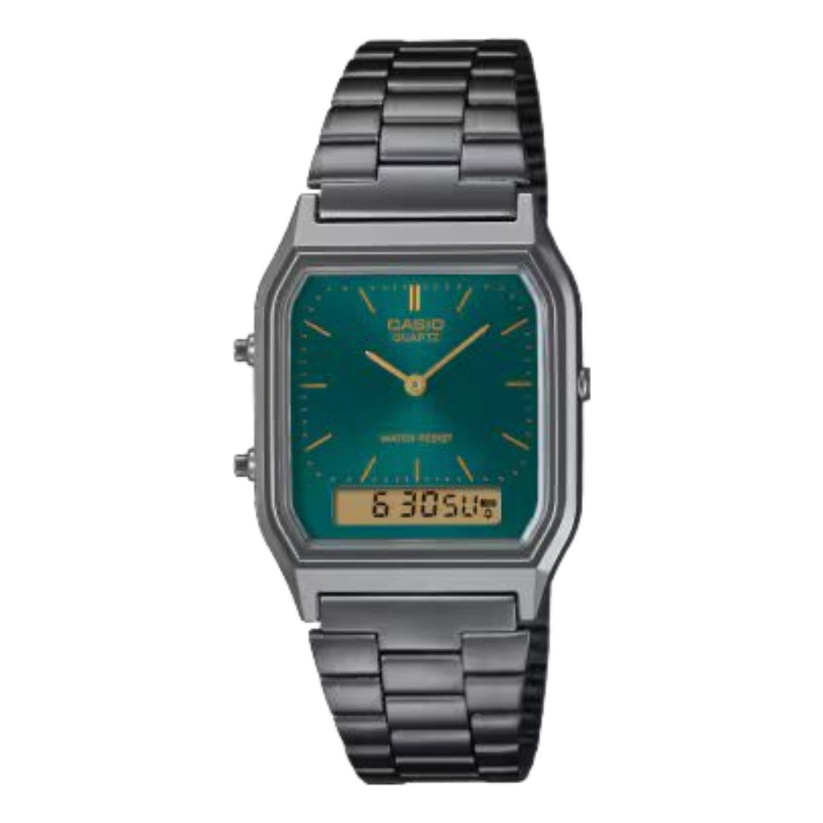 CASIO Vintage AQ-230 Series 'Black Green' AQ-230EGG-3A