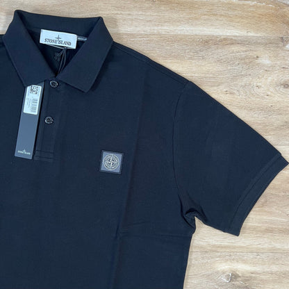 Stone Island Regular Fit Polo Shirt in Black