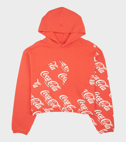 Coca Cola Swirl Hoodie Red