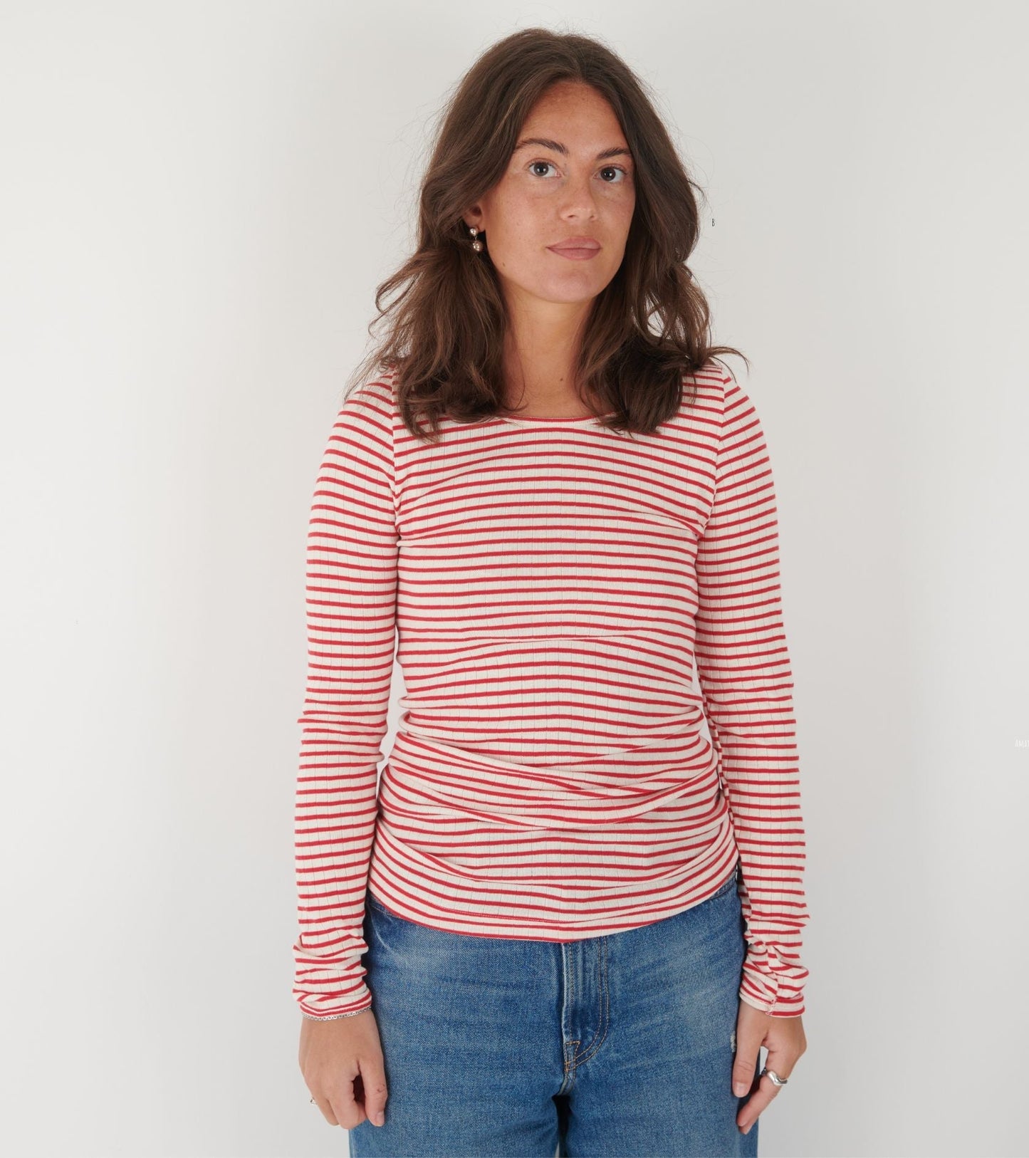 101 Rib NPS Stripes Ecru/Red