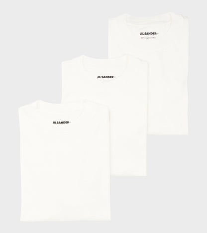 3-Pack LS T-shirt Set White