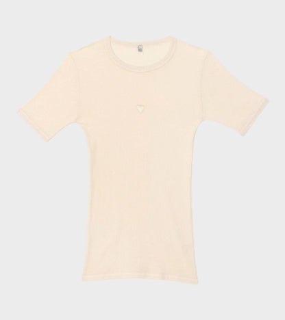 S/S Heart T-shirt Undyed