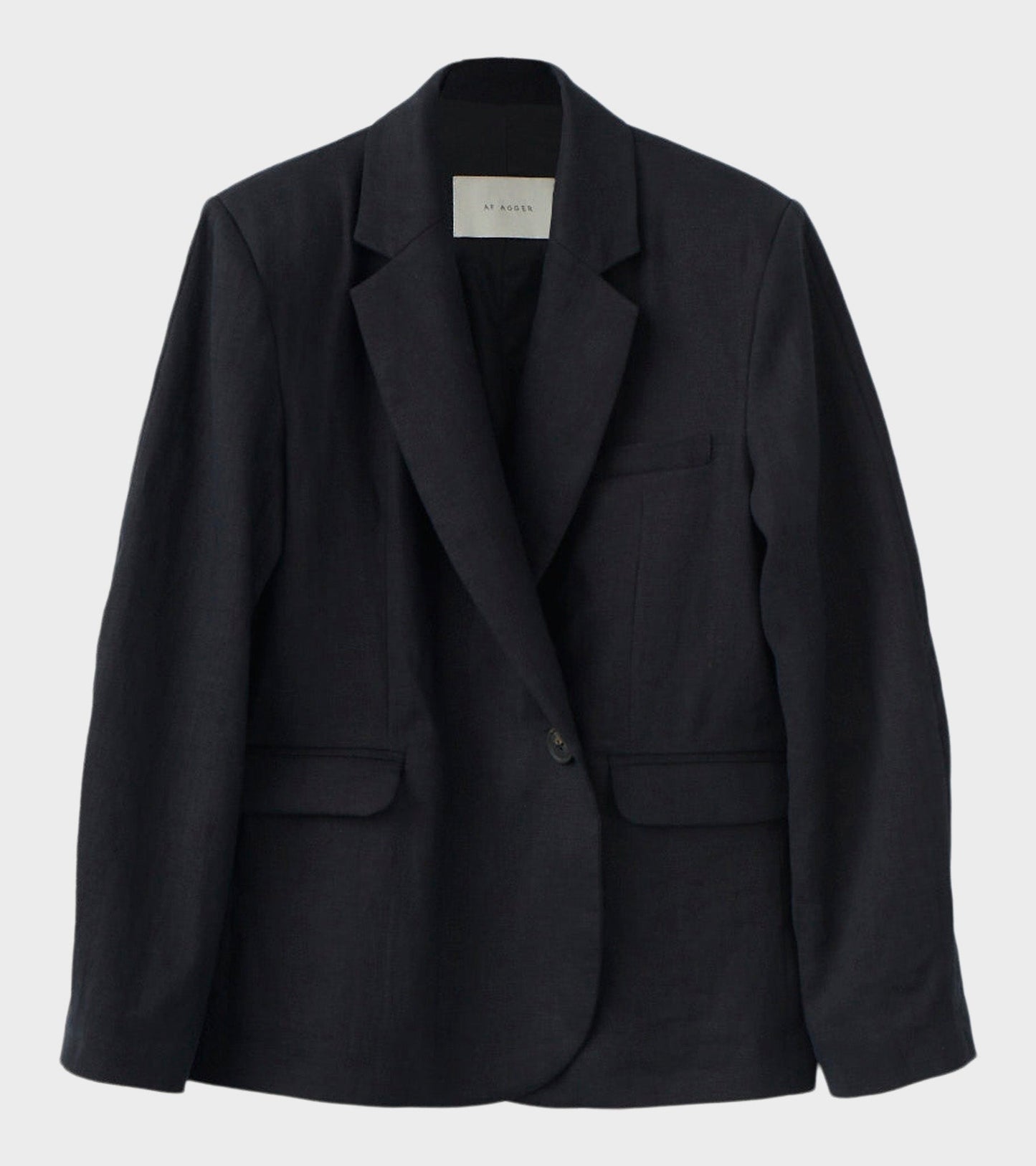 Linen Blazer Black