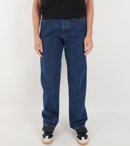 Wide Twist Jeans Rinse Blue