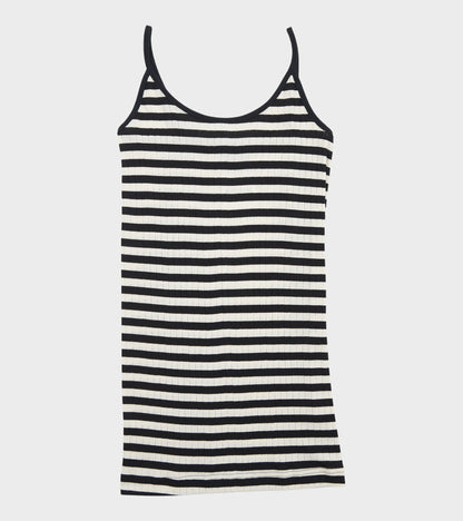 101 Strap Top Black/Ecru