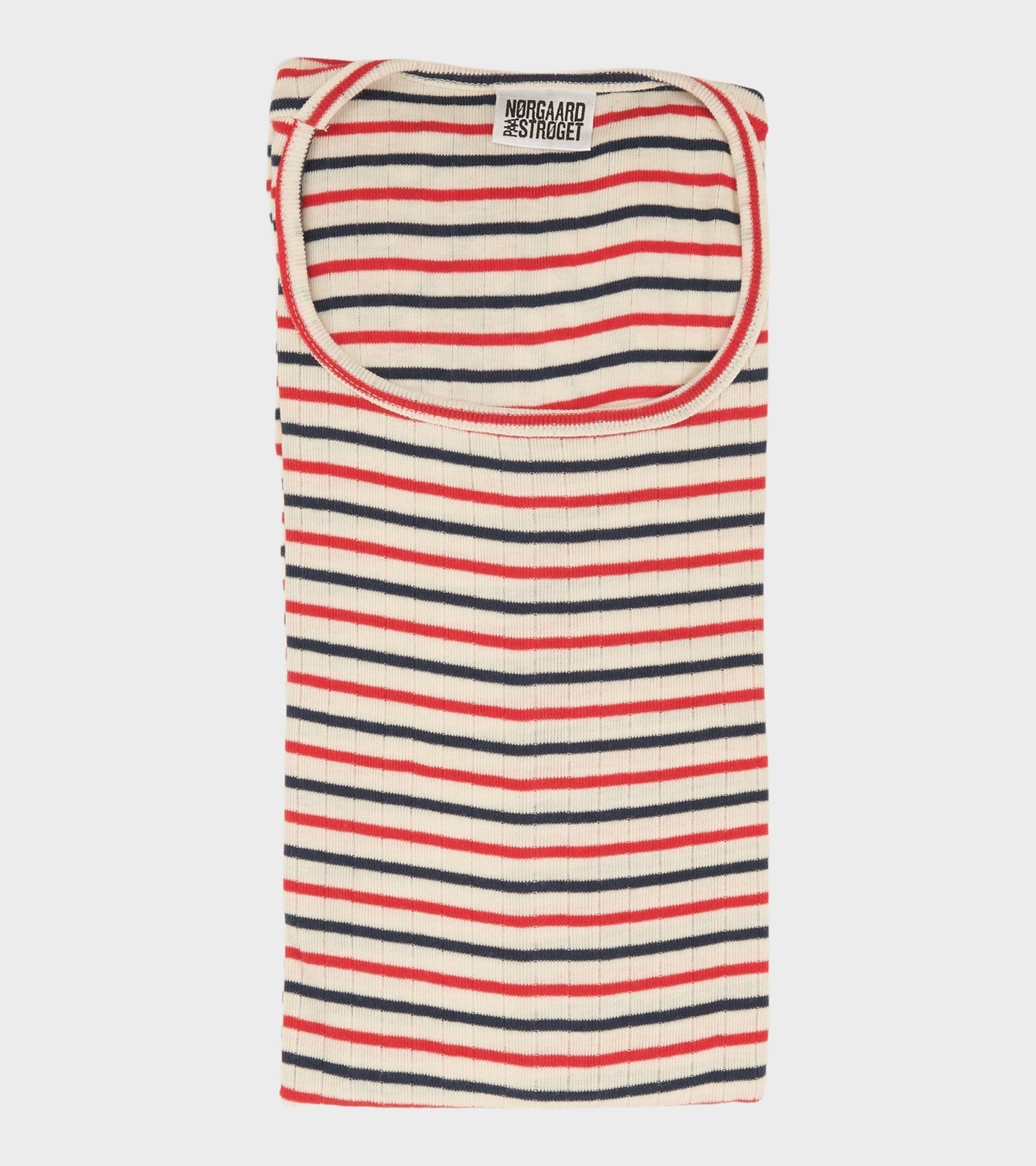 101 Rib Tricolore Ecru/Red/Navy