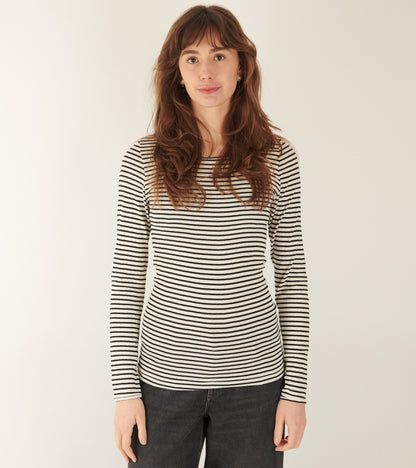 101 Rib NPS Stripes Ecru/Black