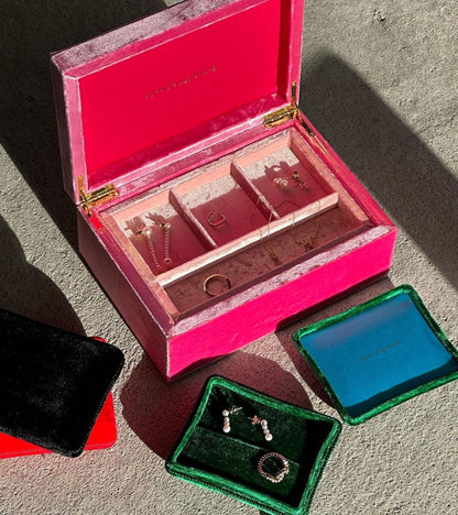 Velvet Box Emerald Green
