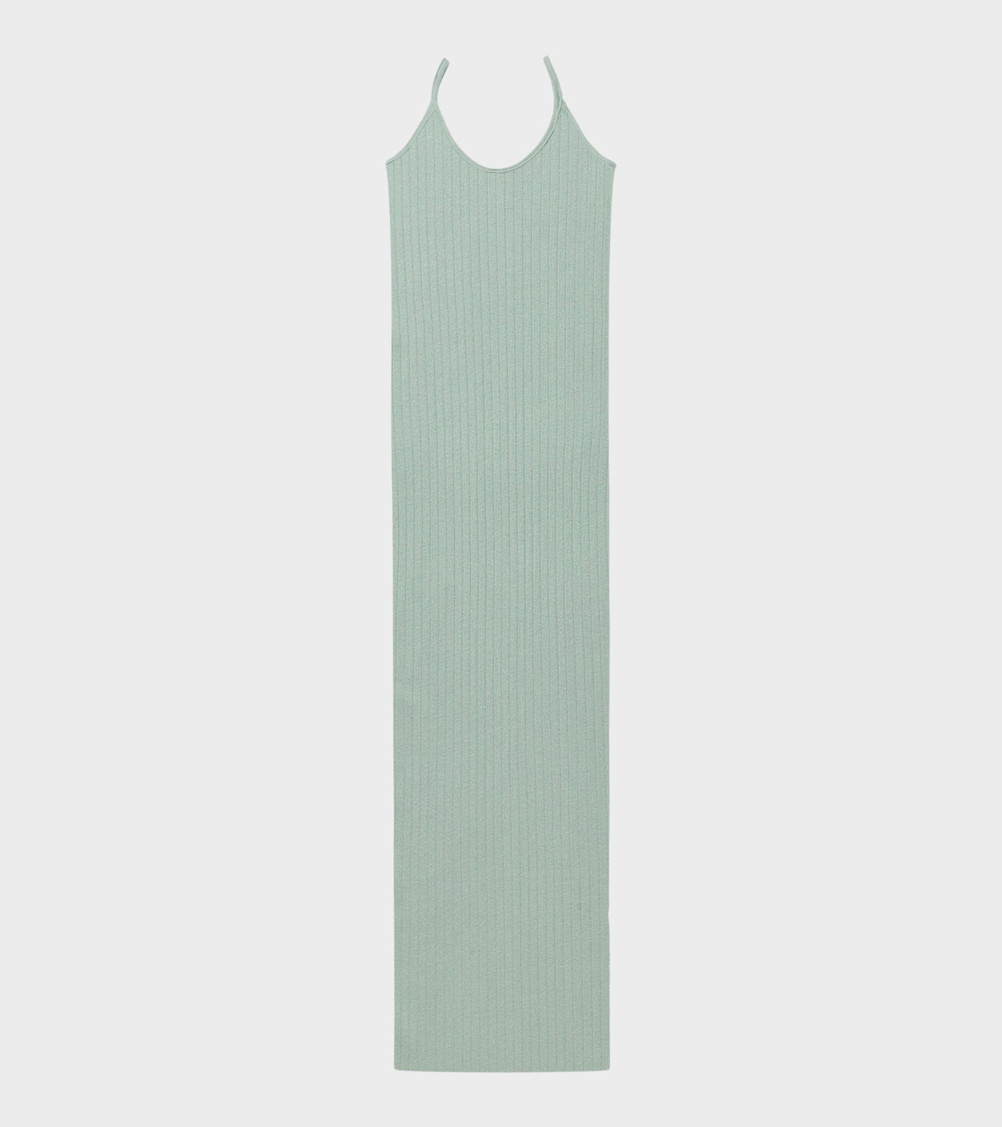 101 Strap Rib Dress Stone Green