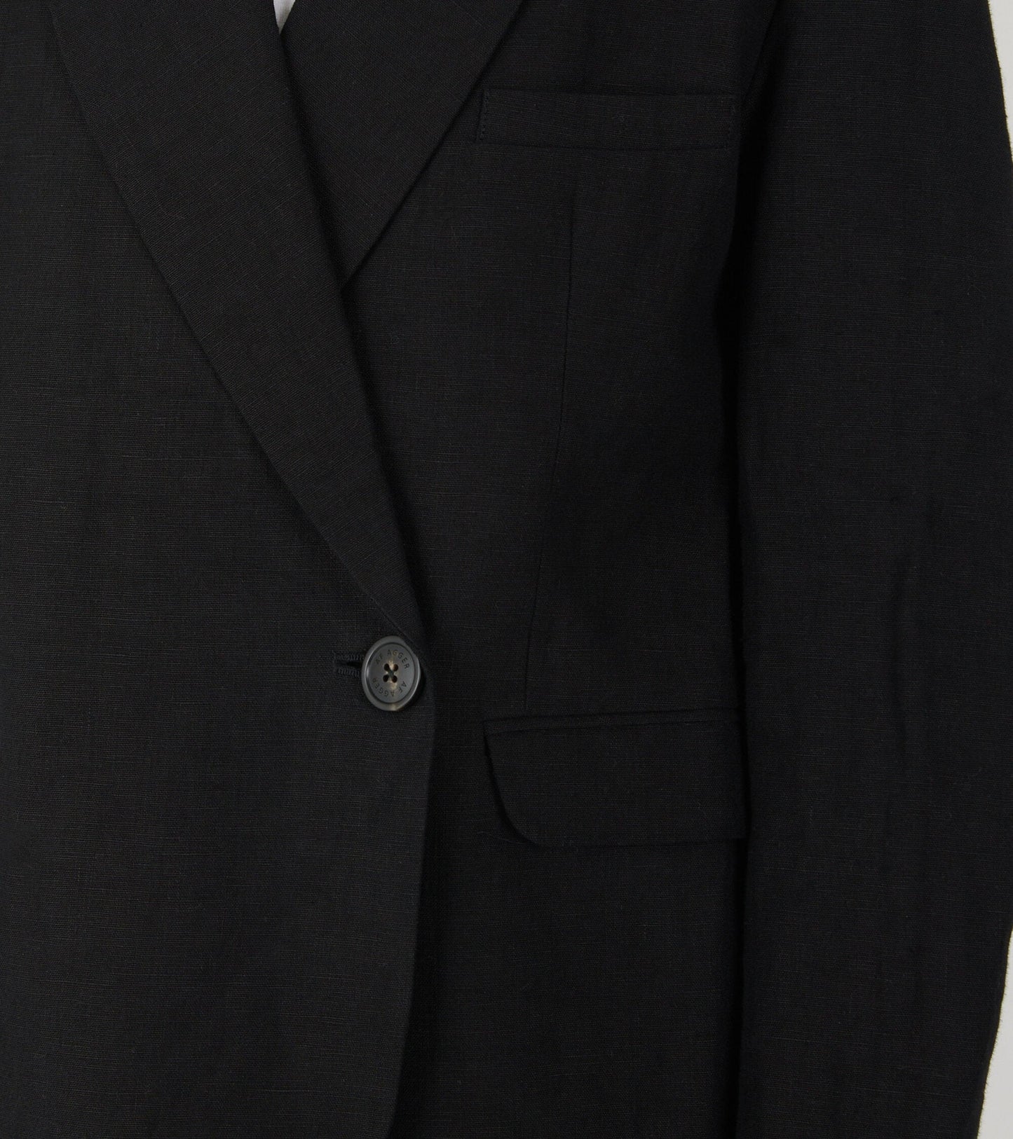 Linen Blazer Black