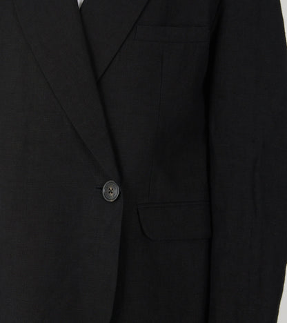 Linen Blazer Black