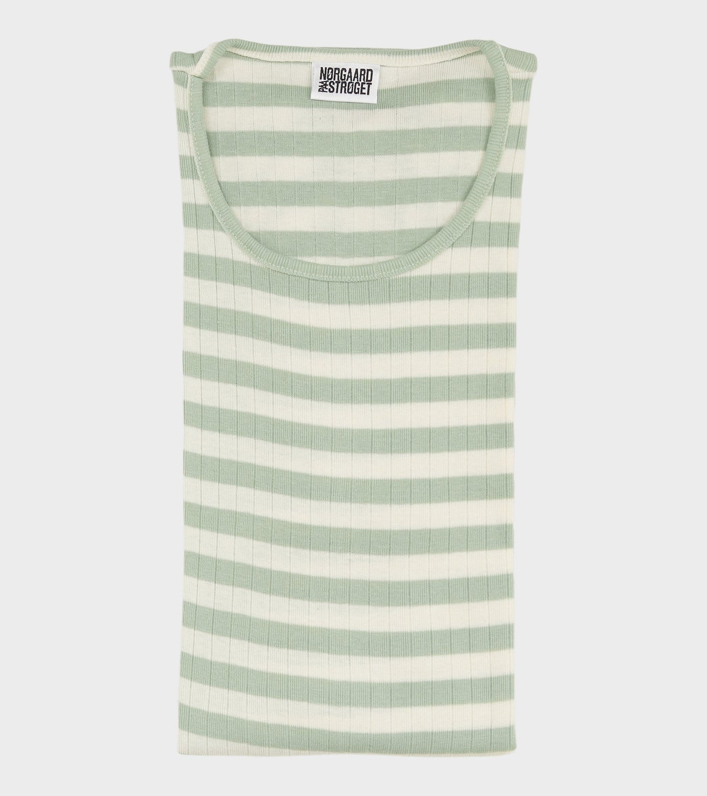 101 Rib Broadway Stone Green/Ecru