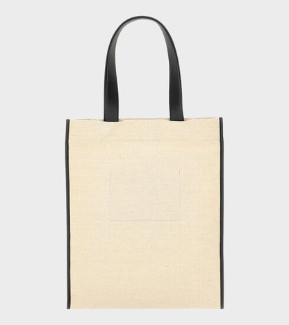 Border Book Tote Bag Natural