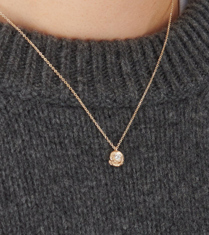 Fern Diamond Necklace Gold