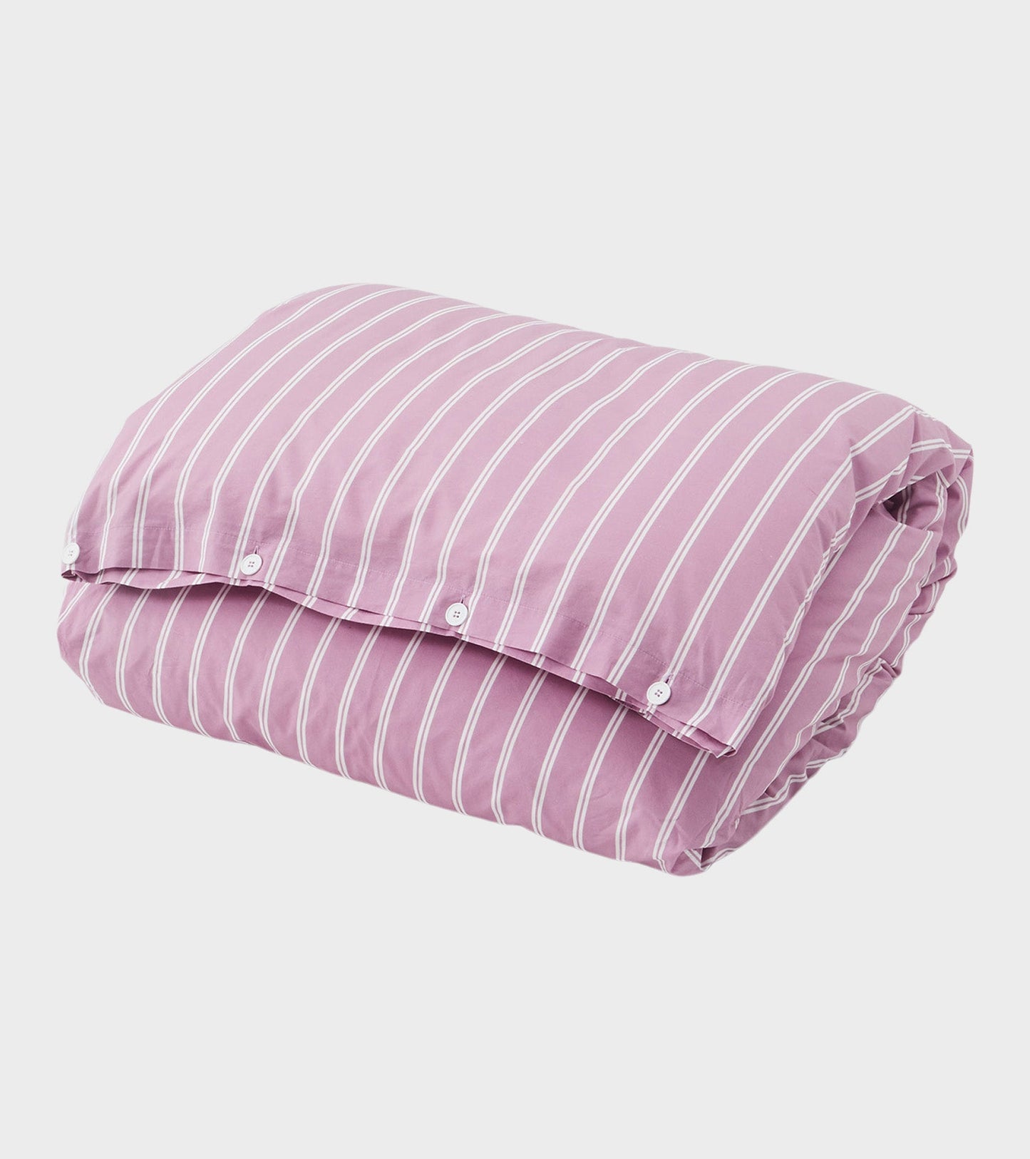 Percale Duvet 140x200 Mallow Pink Stripes
