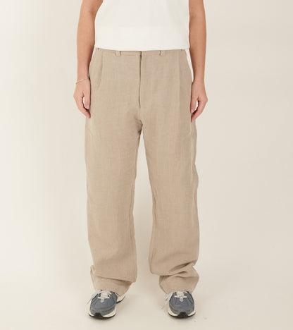 Linen Box Trousers Nature