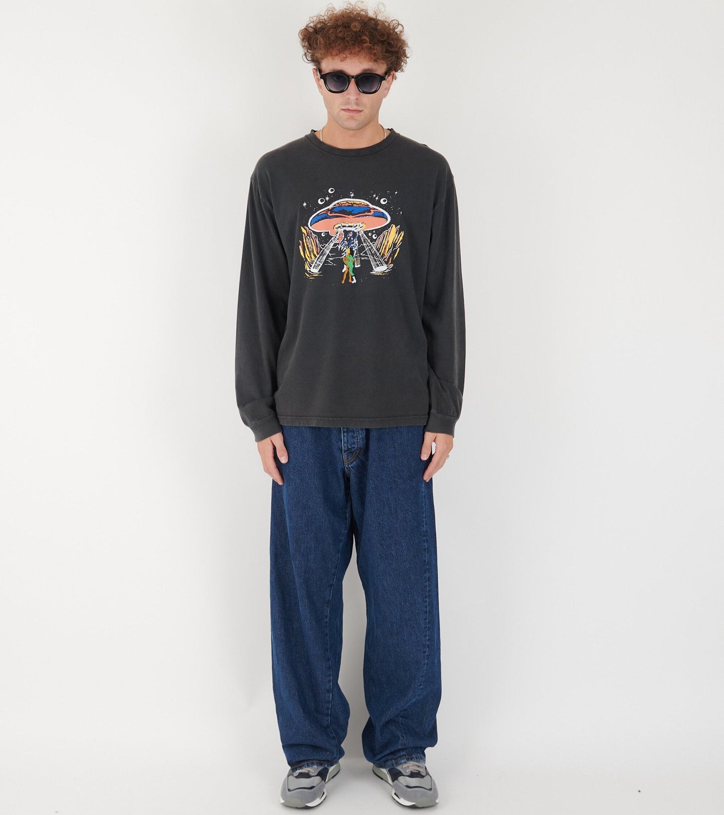 Wide Twist Jeans Rinse Blue