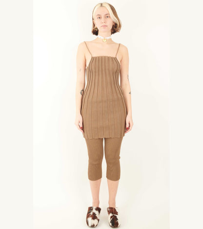Katrine Mini Dress Tan