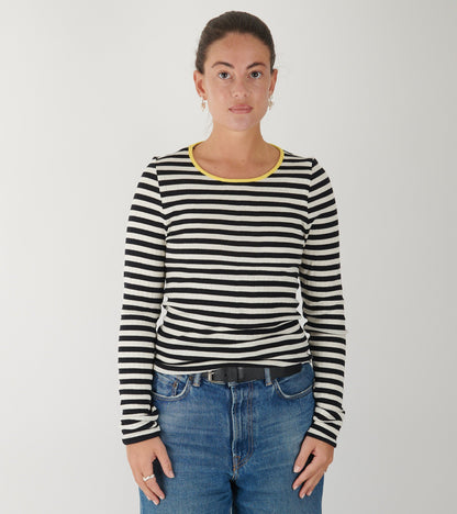 101 Rib Broadway Black/Ecru/Lemon