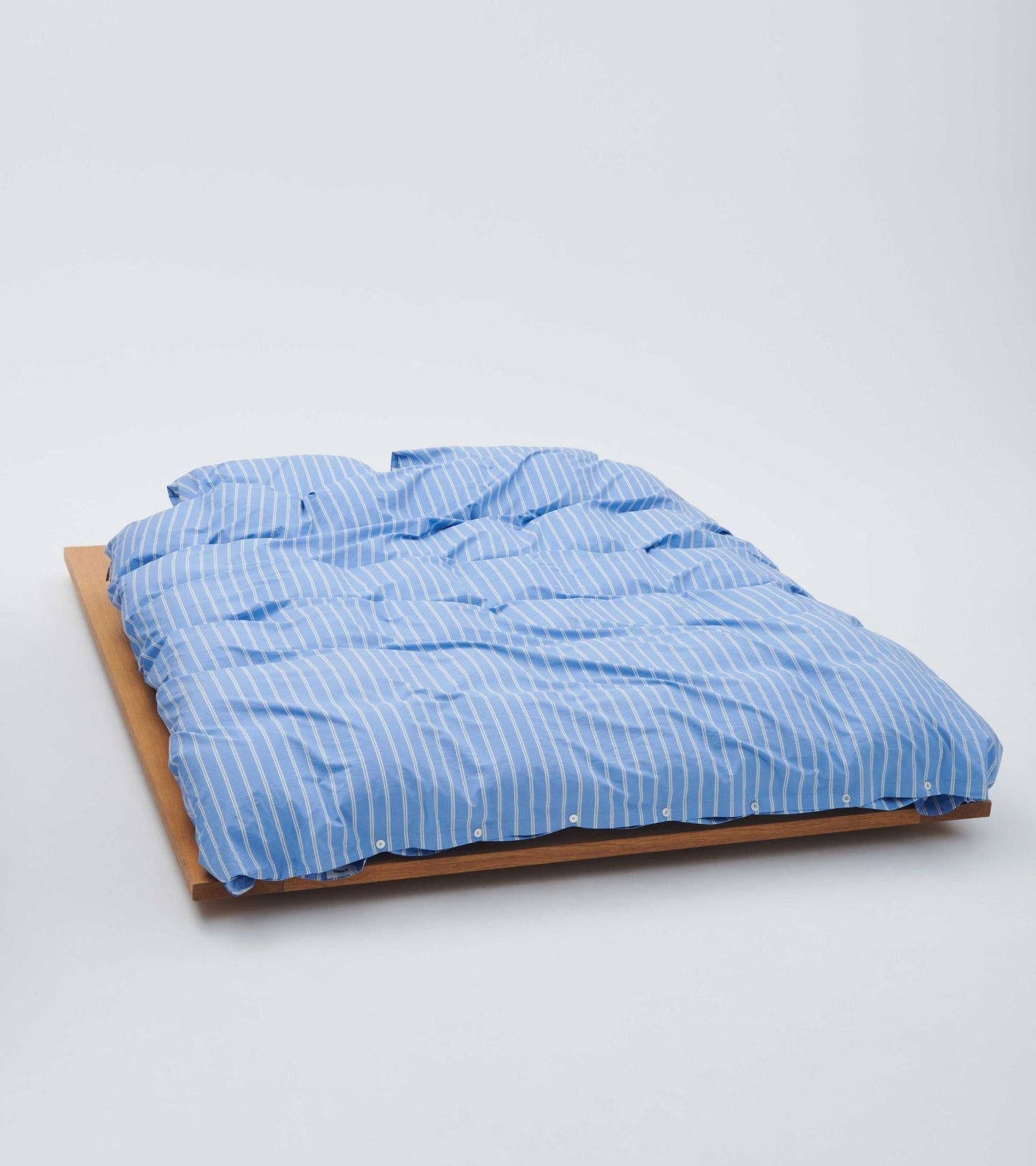 Percale Pillow 60x63 Island Blue Stripes