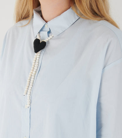 Black Heart Texas Tie Necklace
