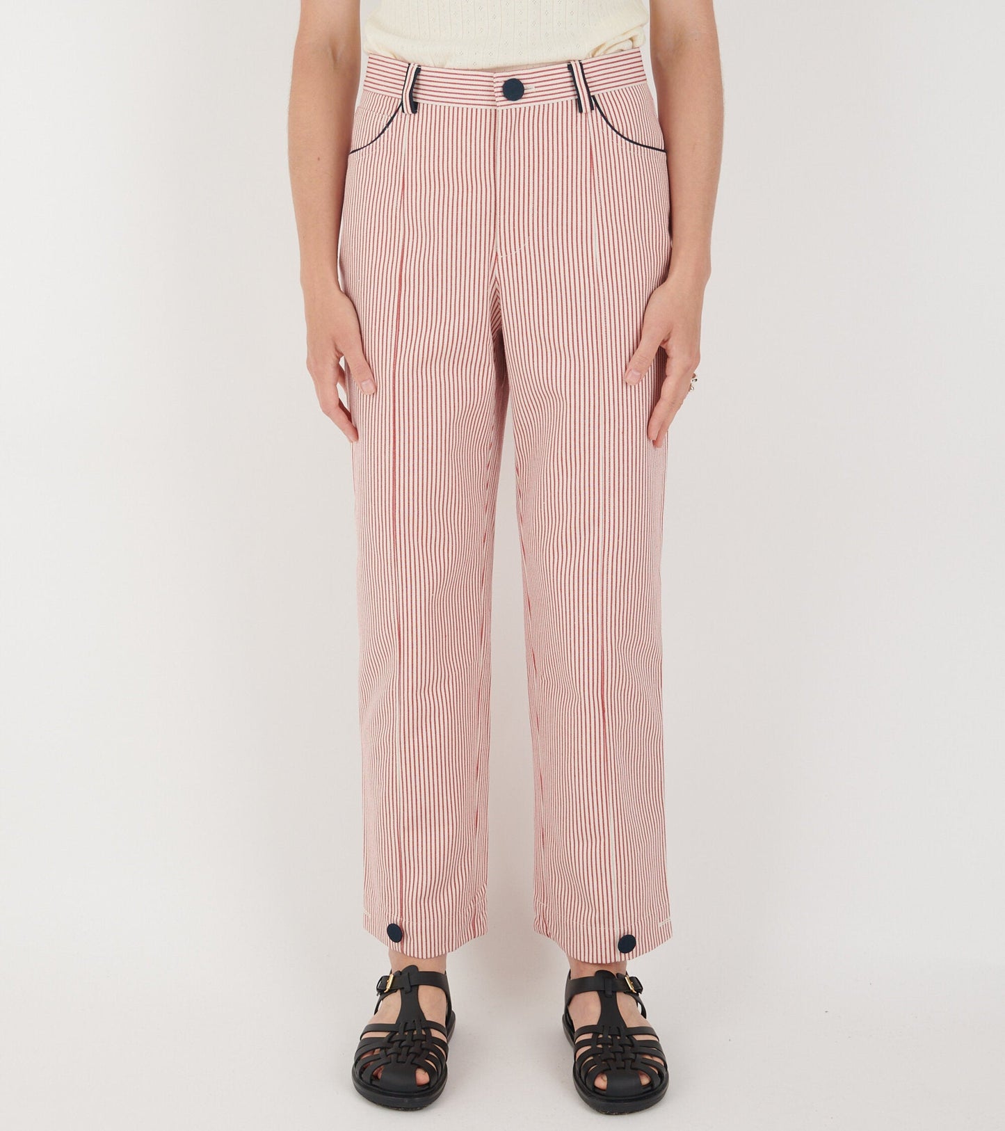 Emma Pants Red/White Stripe