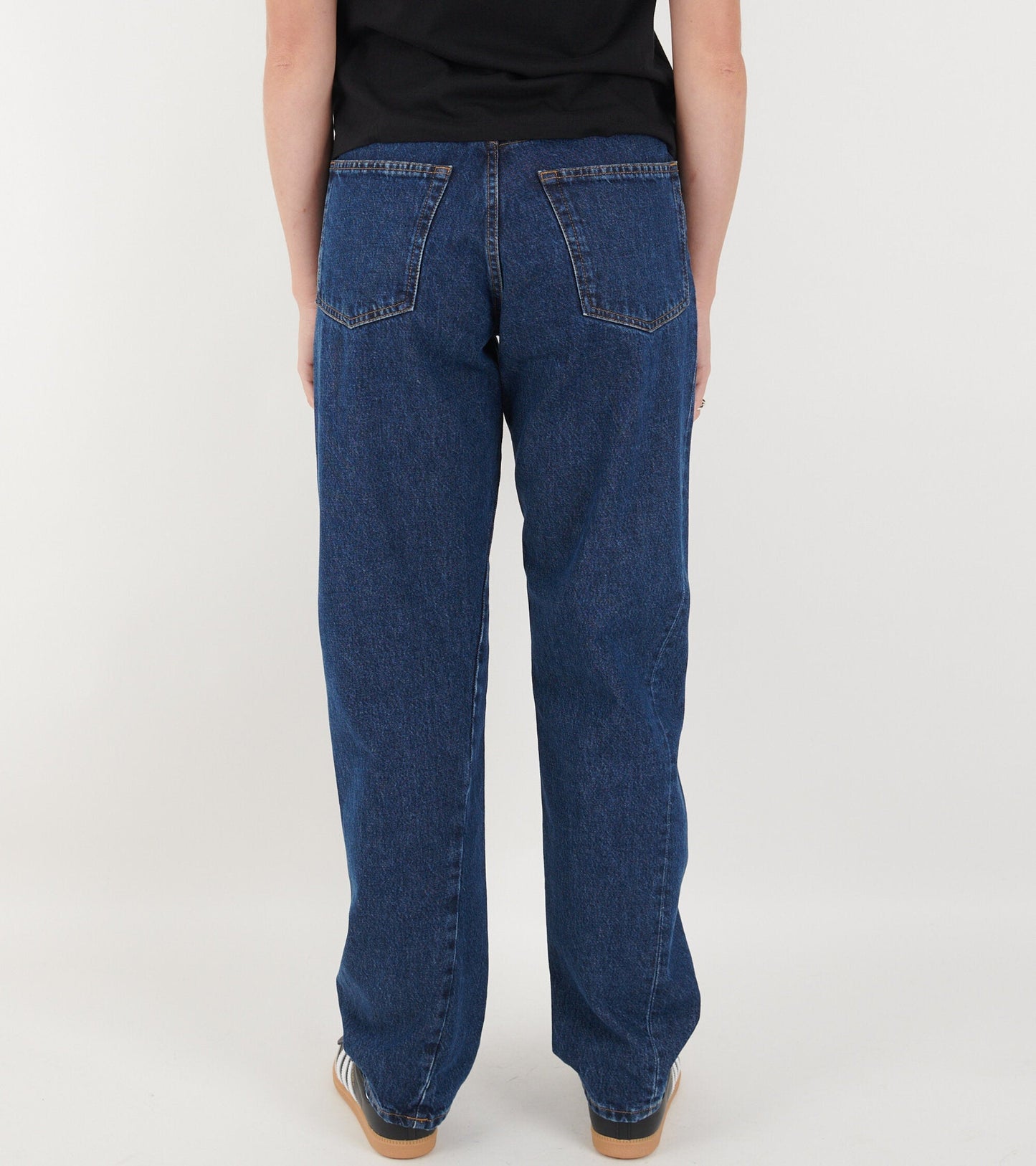 Wide Twist Jeans Rinse Blue