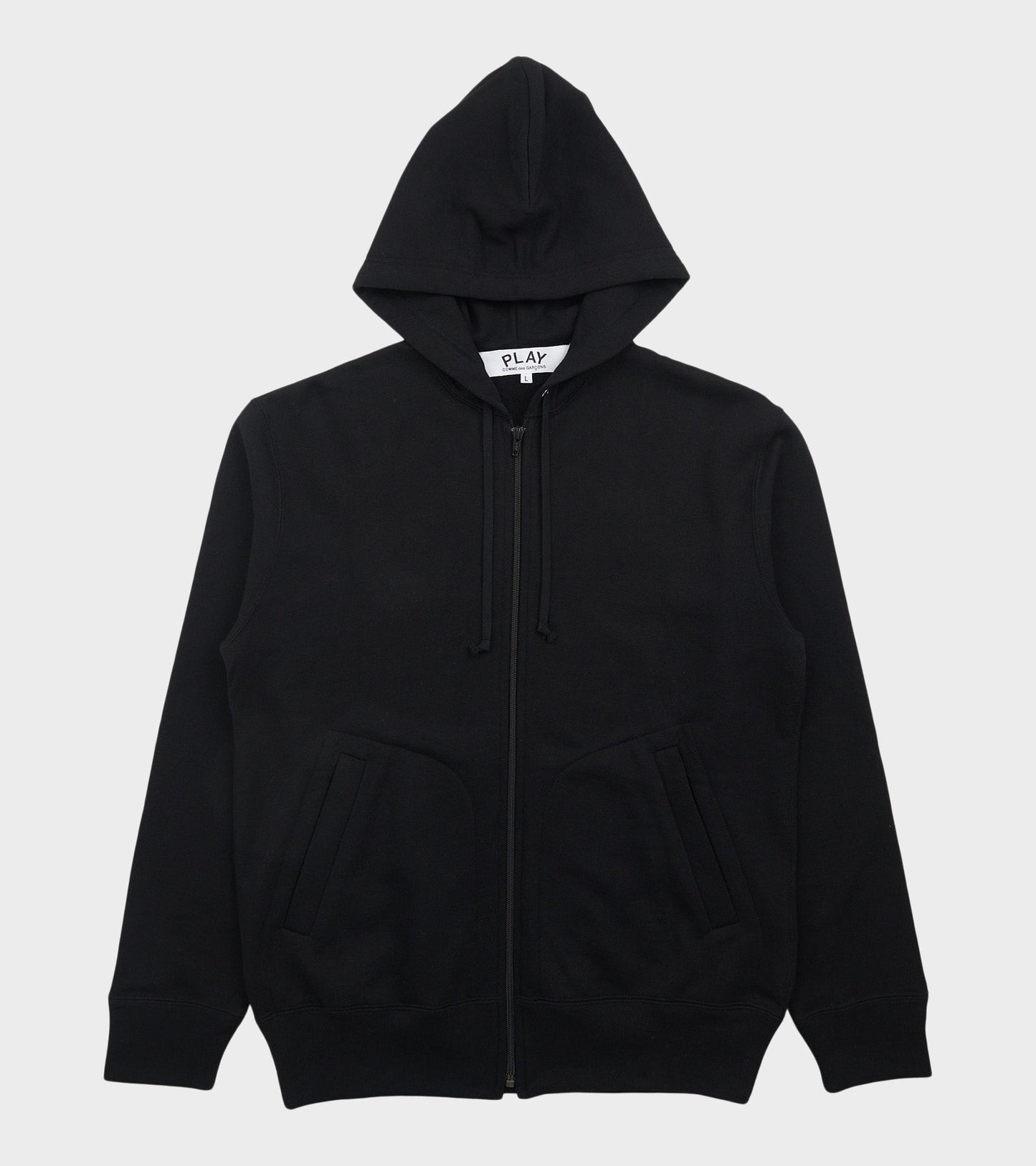 U Backside Red Heart Hoodie Black