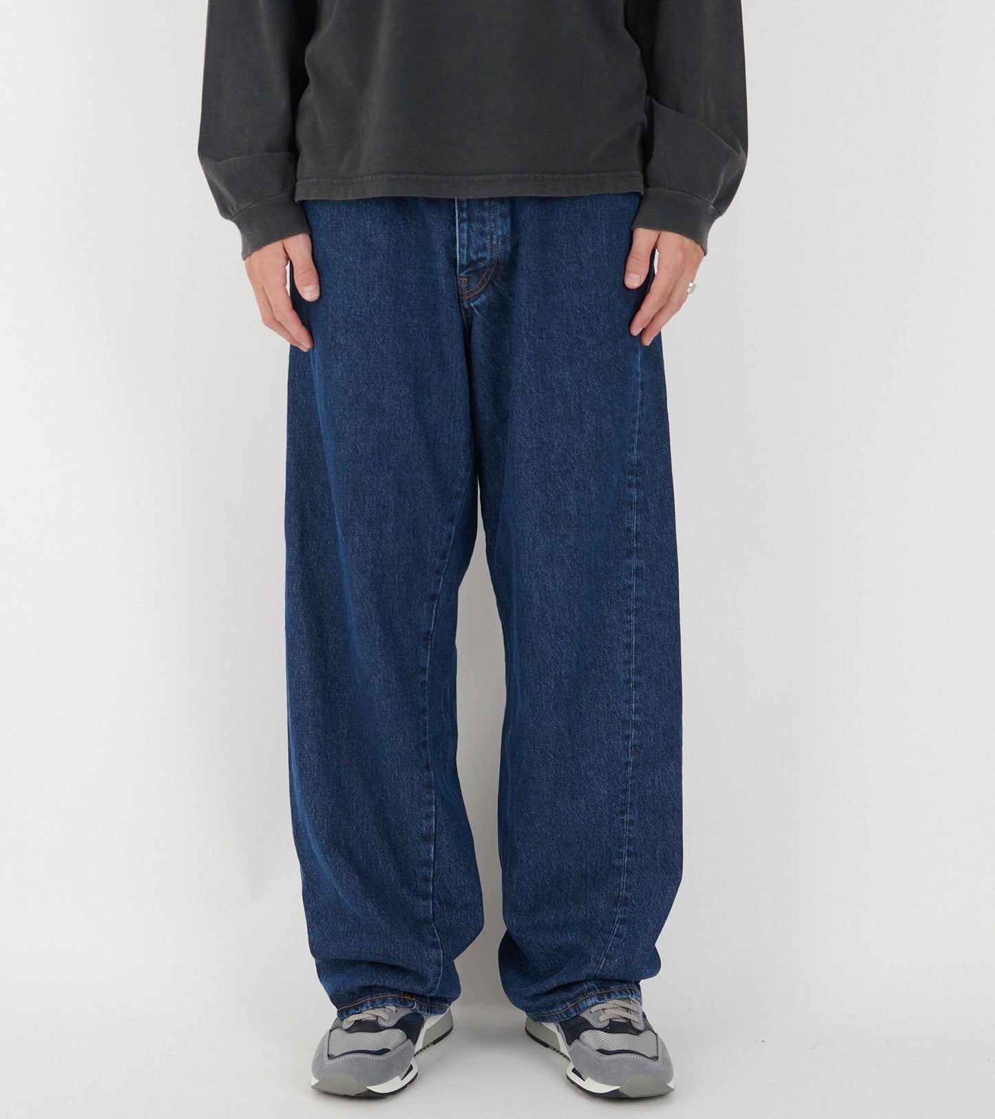 Wide Twist Jeans Rinse Blue