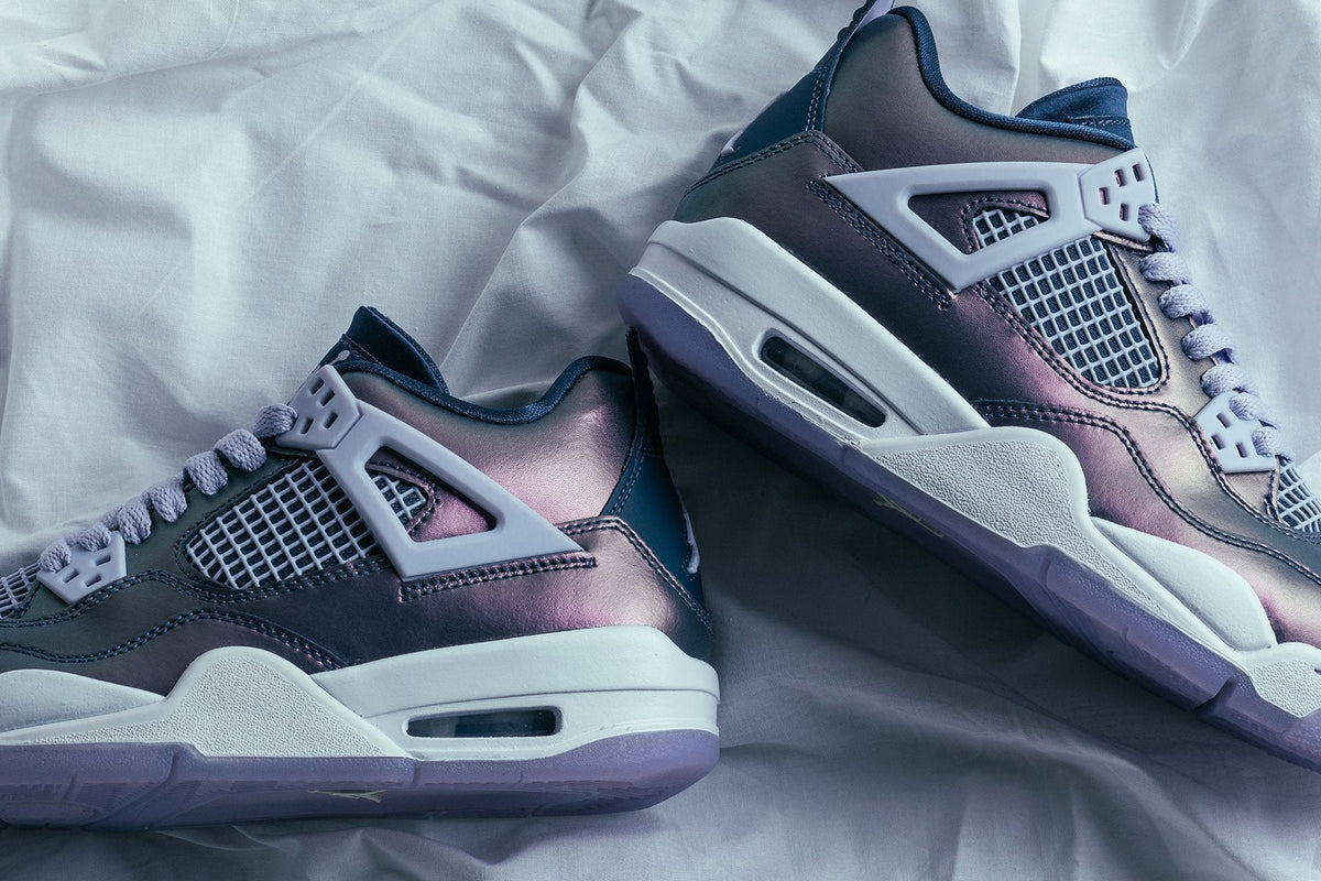 4 Retro SE (GS) - Monsoon Blue/Armory Blue/Melon Tint