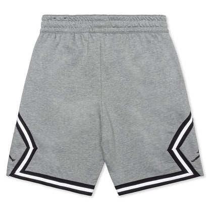 Jumpman Fleece Diamond Short - Carbon Heather/White