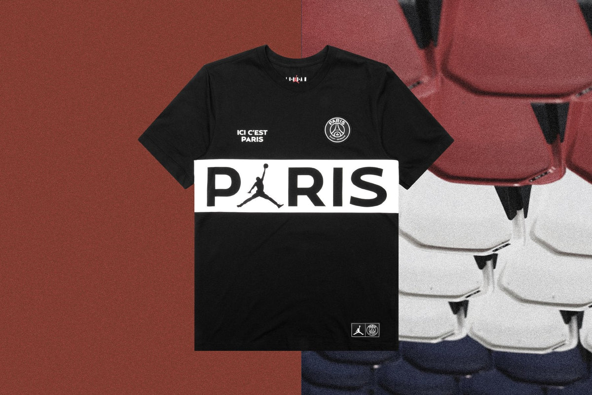 PSG Wordmark Tee - Black/White