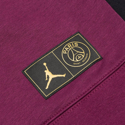Jordan x Paris Saint-Germain Fleece Hoodie - Black/Bordeaux