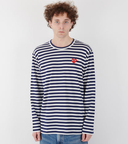 U Striped LS T-shirt Navy