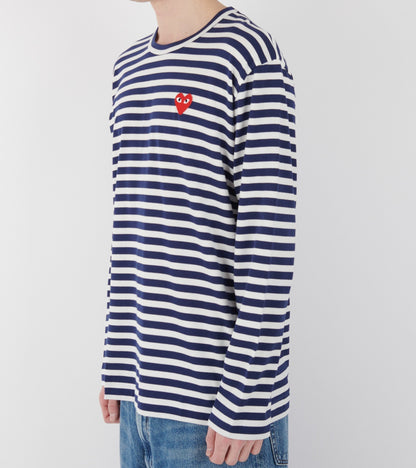 U Striped LS T-shirt Navy