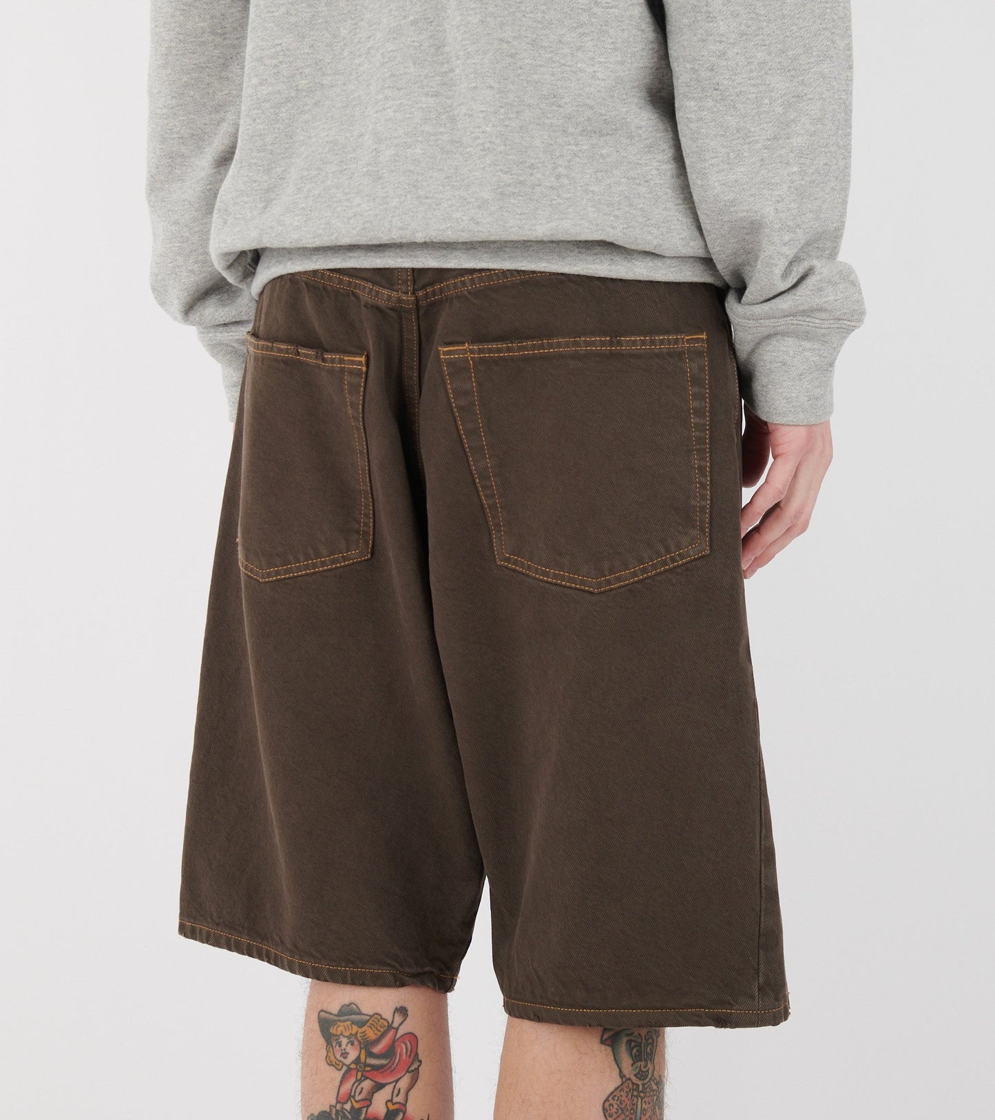 Wide Twist Short Vintage Brown
