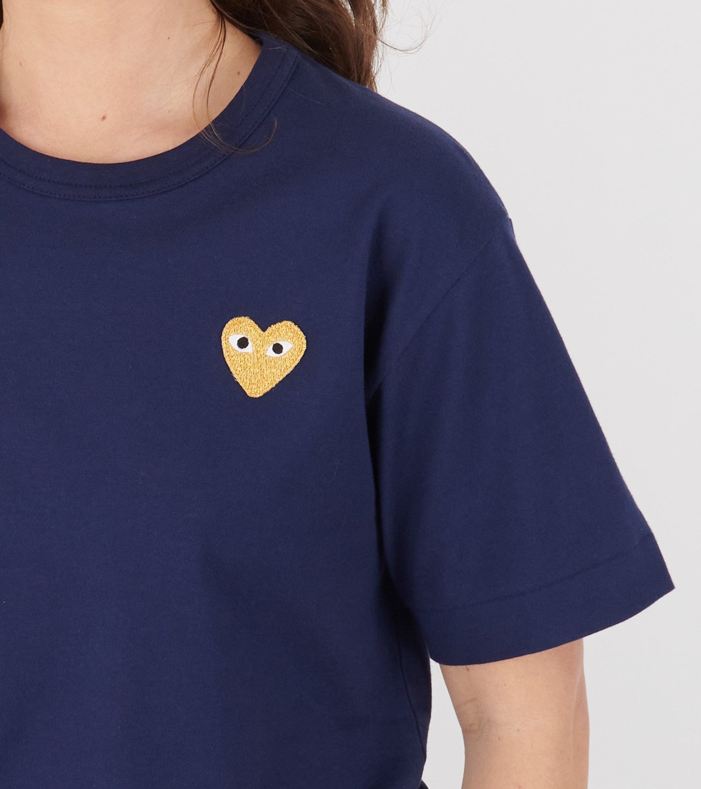 U Gold Heart T-shirt Dark Blue