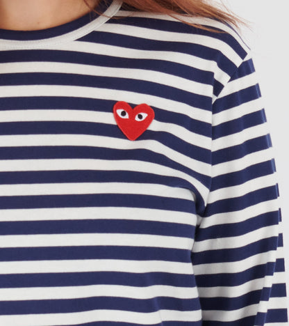 U Striped LS T-shirt Navy
