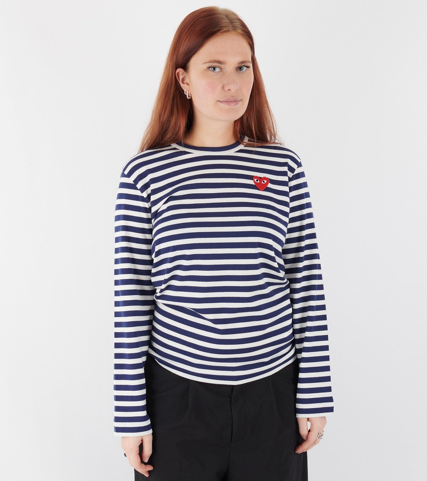 U Striped LS T-shirt Navy
