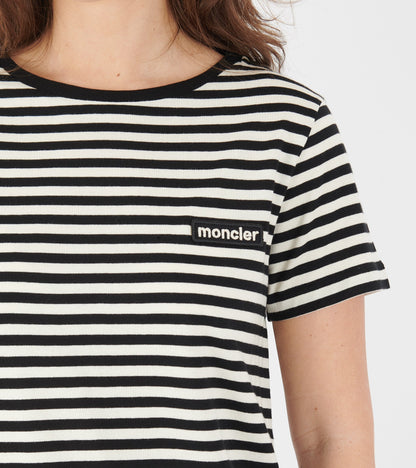 Striped Logo T-shirt Black/White