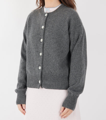 Ada Crewneck Cardigan Derby Grey