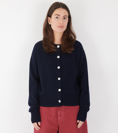 Ada Crewneck Cardigan Navy