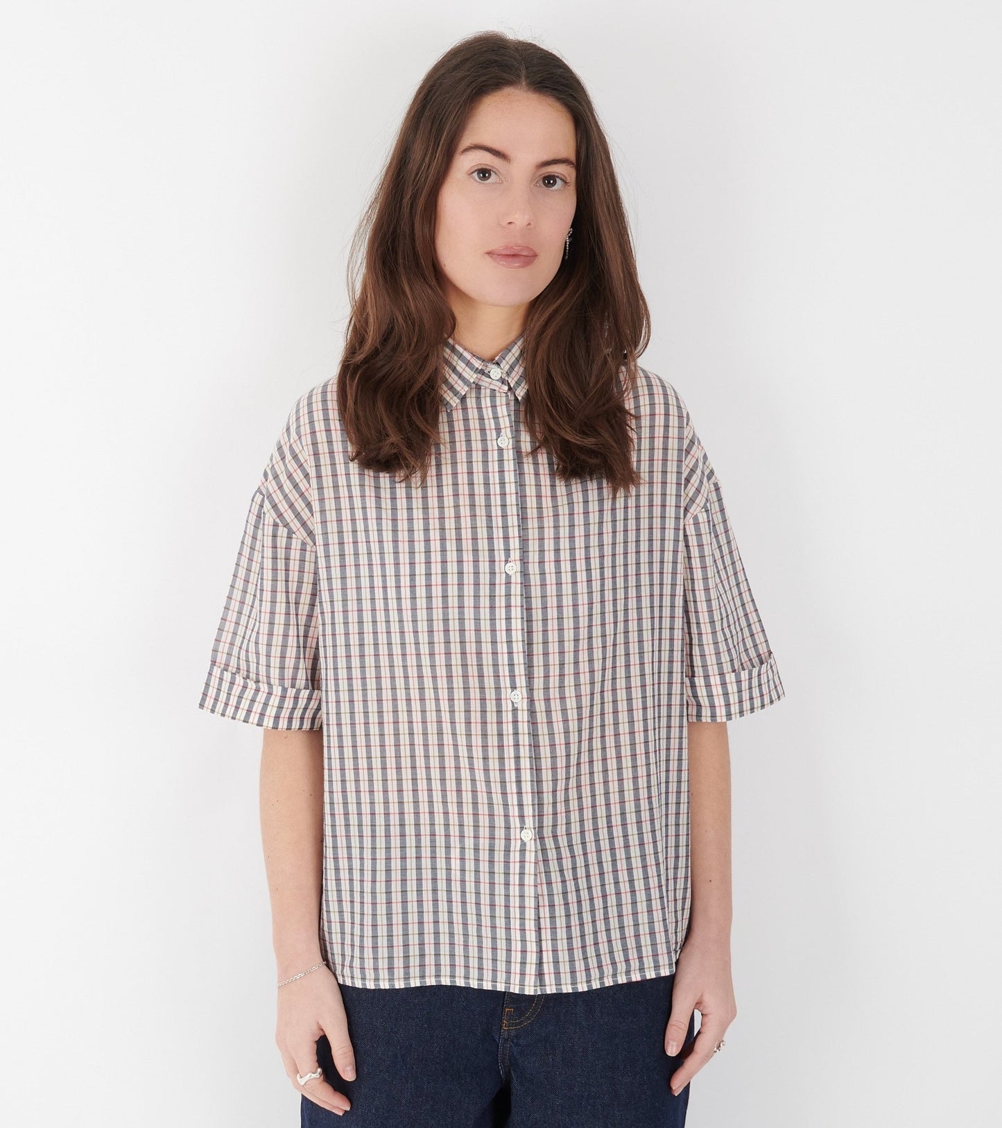 Edith Shirt No. 776 Merle Navy Blue