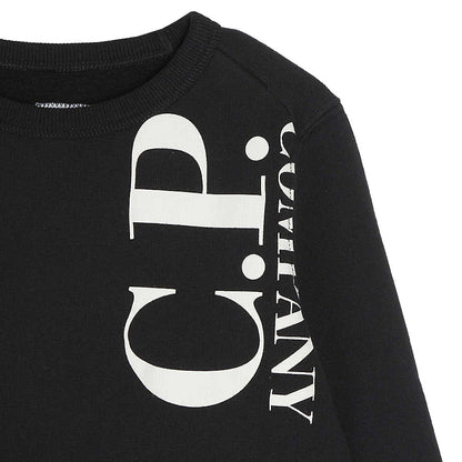Kids CP Company Black Logo Sweatshirt