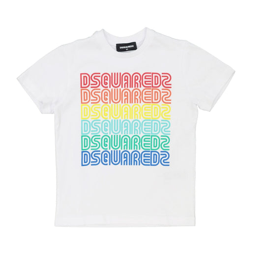 Kids DSQUARED2 White Logo T-Shirt