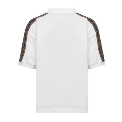 Kids Fendi FF Tape Polo Shirt