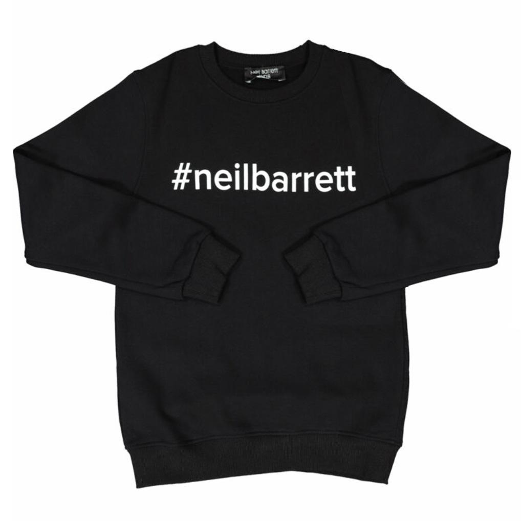 Kids Neil Barrett Black Logo Sweatshirt