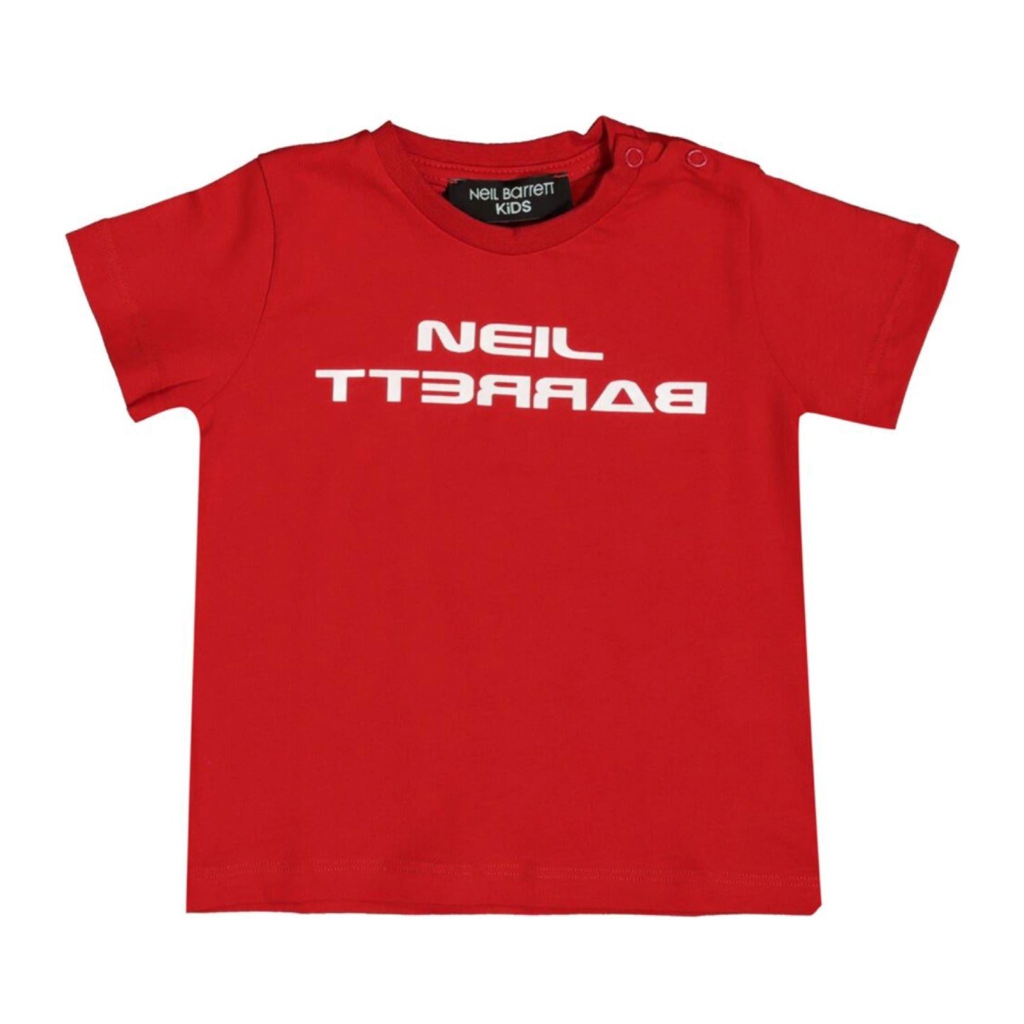 Infant Neil Barrett Red Logo Tee